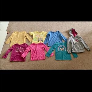 Garanimals Girls Long Sleeve Mix — Gray Hello Kitty Zip Hoodie + Assorted Colors